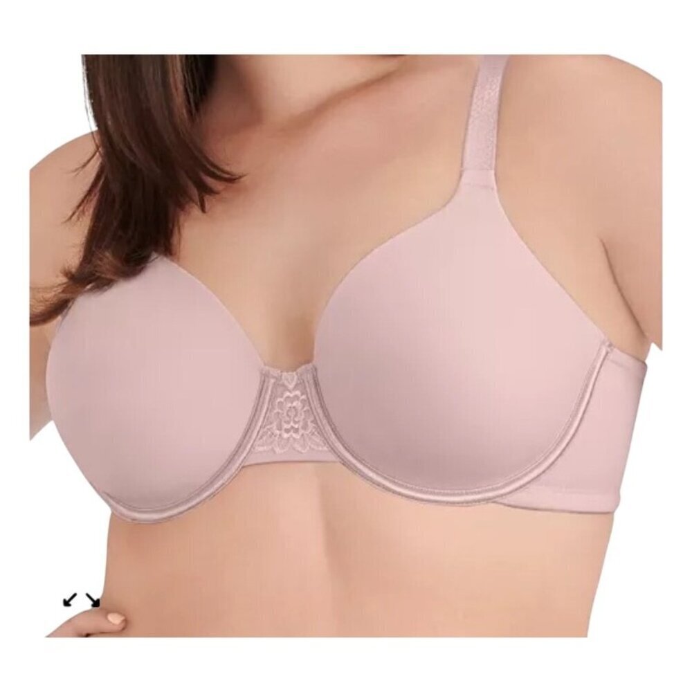 Vanity Fair Beauty Back Smoothing Full-Figure Contour Bra size 36C  sheer quartz